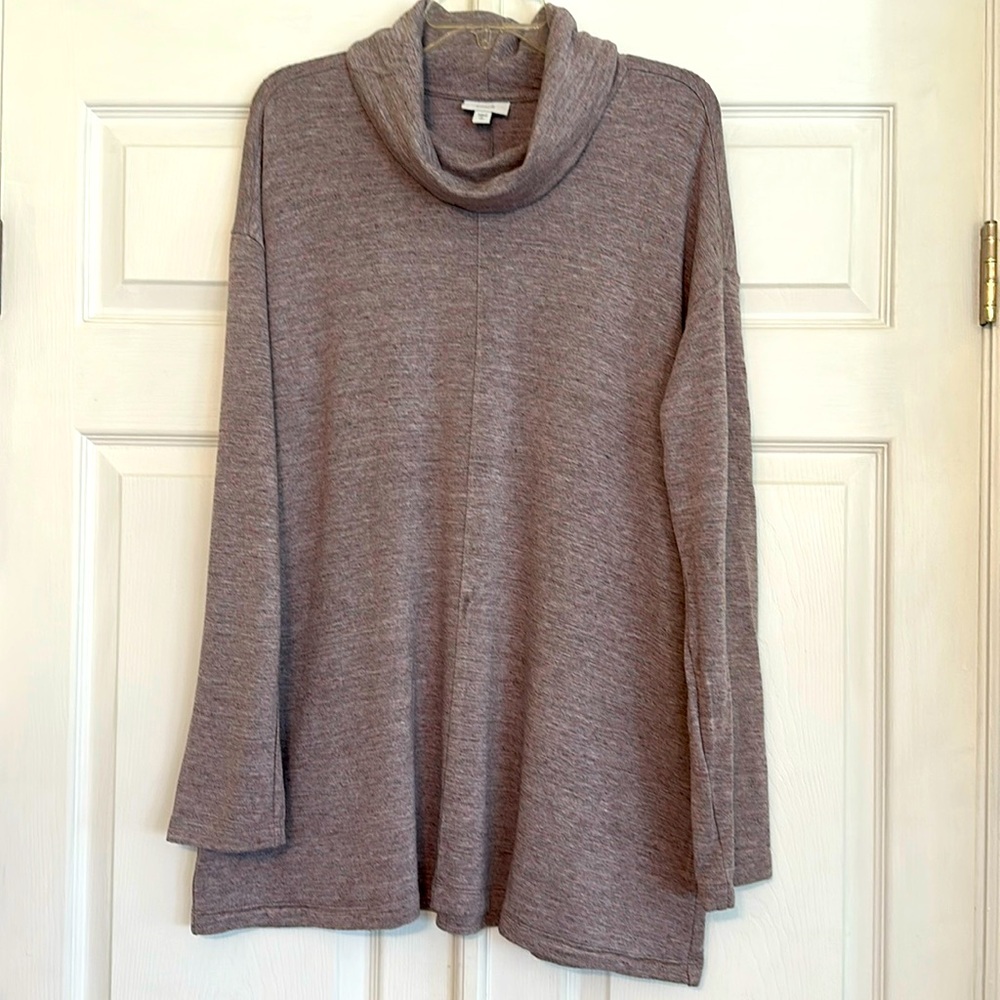 Pure Jill Lavender/Plum soft turtle neck. Size Large Tall